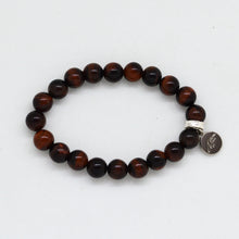 Load image into Gallery viewer, Red_tiger_eye_Flat_bracelet_1
