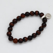 Load image into Gallery viewer, Red_tiger_eye_Flat_bracelet_1