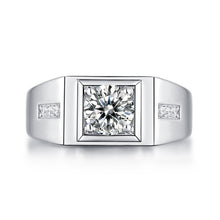 Load image into Gallery viewer, London Solitaire MOISSANITE Asscher cut Silver Ring
