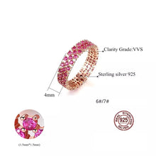 Load image into Gallery viewer, Princess Diana Ruby Round Gemstone Silver Ring
