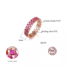 Load image into Gallery viewer, Princess Diana Ruby Round Gemstone Silver Ring