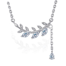 Load image into Gallery viewer, Bohemian Trendy Leaf pendant Silver Necklace
