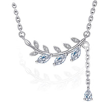 Load image into Gallery viewer, Bohemian Trendy Leaf pendant Silver Necklace