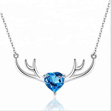 Load image into Gallery viewer, Milano Trendy Blue Zircon Adjustable Silver Necklace
