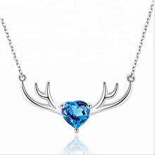 Load image into Gallery viewer, Milano Trendy Blue Zircon Adjustable Silver Necklace
