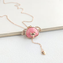 Load image into Gallery viewer, Rose Gold PEPPA Pig pendant Silver Necklace
