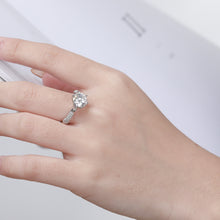 Load image into Gallery viewer, Sophie au Dazzle Solitaire MOISSANITE Silver Ring