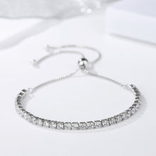 Load image into Gallery viewer, St. Vince Solitaire White Zircon Silver Bracelet