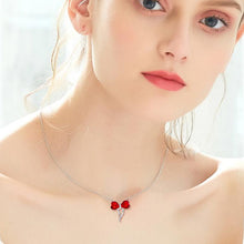 Load image into Gallery viewer, Eternal Heart Pendant Swarovski Silver Necklace