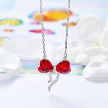 Load image into Gallery viewer, Eternal Heart Pendant Swarovski Silver Necklace