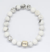 Load image into Gallery viewer, White_Howlite_Infinity_Bracelet_1