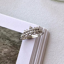 Load image into Gallery viewer, Princess Royale Crown Zircon Adjustable Silver Ring