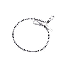 Load image into Gallery viewer, Chicago Retro Box Chain Unisex Silver Bracelet