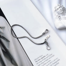 Load image into Gallery viewer, Chicago Retro Box Chain Unisex Silver Bracelet
