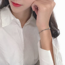 Load image into Gallery viewer, Chicago Retro Box Chain Unisex Silver Bracelet