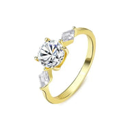 18K_Eclectic_MoissaniteSilver_Ring_1