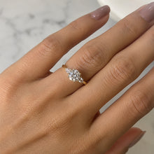 Load image into Gallery viewer, 18_K_Gold_Plated_Eclectic_MOISSANITE_Silver_Ring
