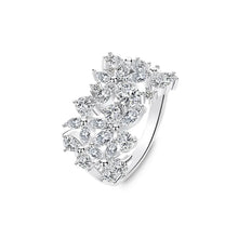 Load image into Gallery viewer, Pear de Marquis Cut White Zircon Silver Ring
