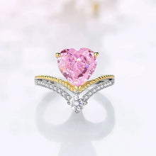 Load image into Gallery viewer, Pink Ruby Ice Cut Gemstone Silver Ring

