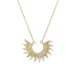 18 K Gold Plated Starry Clavicle Silver Necklace
