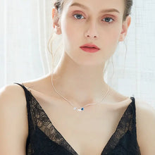 Load image into Gallery viewer, Dazzling Star Swarovski Crystal Silver Necklace
