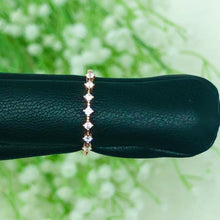 Load and play video in Gallery viewer, Rose  Gold  Flowery  Zircon  Inlaid  Silver  Ring
