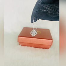 Load and play video in Gallery viewer, Parisian Box Zircon Pendant Silver Necklace
