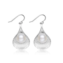 Load image into Gallery viewer, Bali Natural Pearl Dangling Silver Earrings
