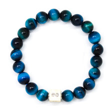 Load image into Gallery viewer, Blue_Tiger_eye_Infinity_Bracelet_1
