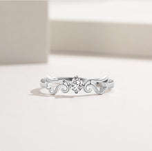 Load image into Gallery viewer, Kevin &amp; Britney Adjustable Couple Silver Ring
