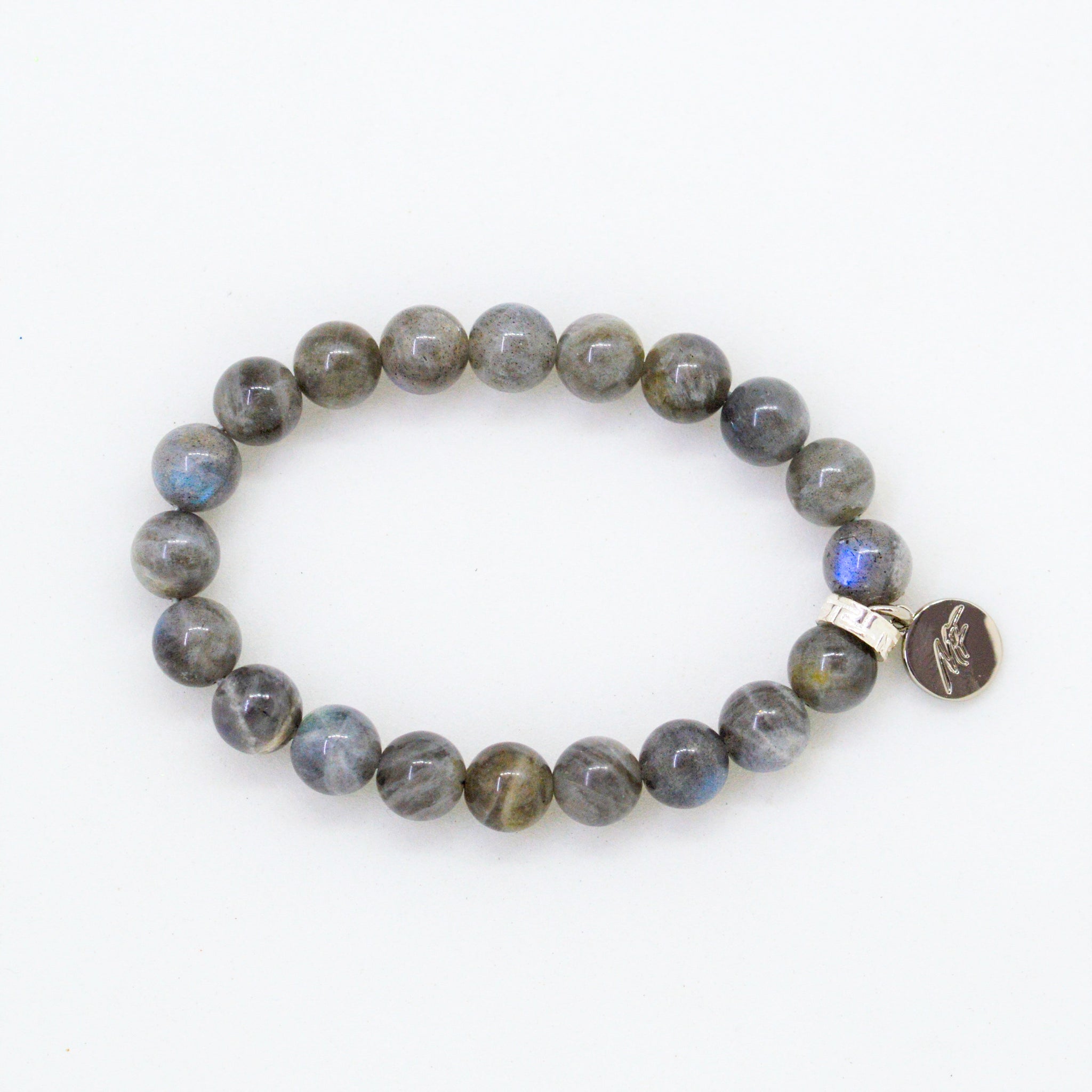Labradorite Beads Crystal Bracelet, 8-MM Beads- Hand Beaded Stone Wear –  Anjoriya Jewels