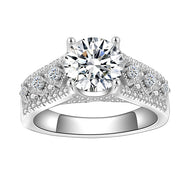 Dazzle Eternity Solitaire (2 ct)  Zircon Silver Ring