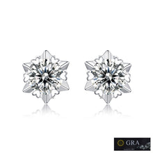 Load image into Gallery viewer, Milano Solitaire MOISSANITE Queens Earrings

