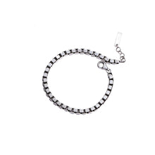 Load image into Gallery viewer, New York Hip Hop Solid Square Silver Bracelet
