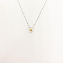 Load image into Gallery viewer, Vibrant Yellow Sunflower Silver Necklace Set
