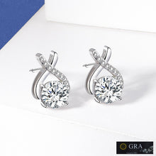 Load image into Gallery viewer, St. Vince Solitaire MOISSANITE Queens Earrings
