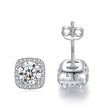 Load image into Gallery viewer, Berlin Solitaire MOISSANITE Princess Earrings
