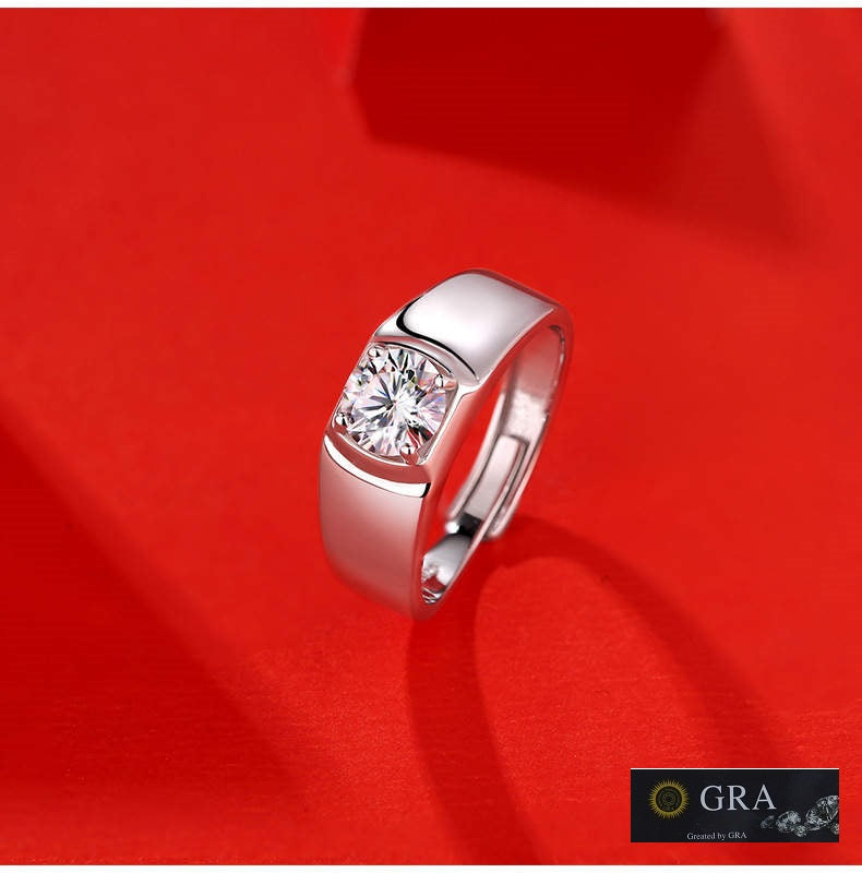 Magnifique au Dazzle MOISSANITE (2 ct) Silver Ring