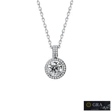 Load image into Gallery viewer, Berlin Solitaire MOISSANITE Princess Necklace
