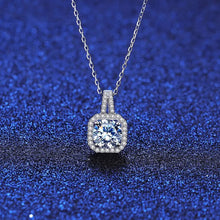 Load image into Gallery viewer, Barcelona Solitaire MOISSANITE Princess Necklace
