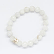 Load image into Gallery viewer, Moonstone_Double_Flat_bracelet_01
