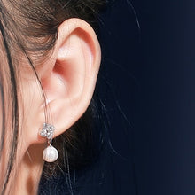 Load image into Gallery viewer, Minimal Clove White Zircon Silver Earrings
