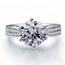 Load image into Gallery viewer, New York Solitaire Zircon Preset Silver Ring
