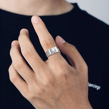 Load image into Gallery viewer, London Solitaire MOISSANITE Asscher cut Silver Ring
