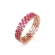 Load image into Gallery viewer, Princess Diana Ruby Round Gemstone Silver Ring
