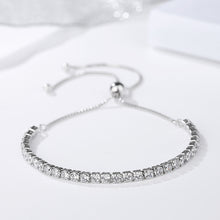 Load image into Gallery viewer, St. Vince Solitaire White Zircon Silver Bracelet
