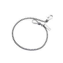 Load image into Gallery viewer, Chicago Retro Box Chain Unisex Silver Bracelet
