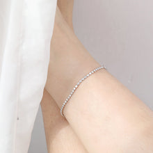 Load image into Gallery viewer, Eclectic Water Droplet Solid Silver Bead Anklet
